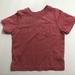 Old Navy Red Pocket Short Sleeved T-Shirt, 18-24m